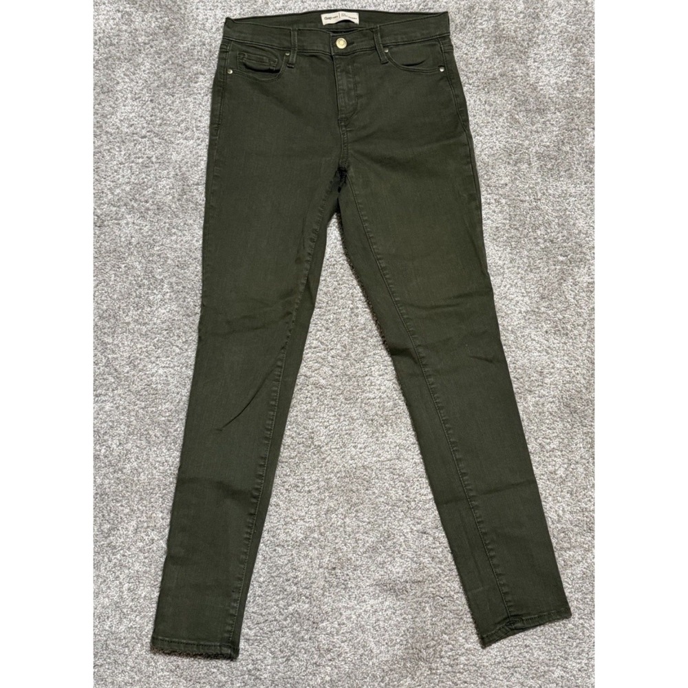 Gap 1969 Jeans Womens 27R Green True Skinny Stretch Mid Rise Casual Pocket
